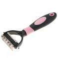 thumbnail image 3 of Deshedding Dog Brush, Dog Brush for Shedding Dog Rake Cat Brush Double Sided Undercoat Rake Comb for Detangling, Deshedding Pet Grooming Brush for Small, Medium Dogs and Cats, 3 of 7