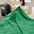 thumbnail image 4 of Double Soccer Grid Blanket Tower Velvet & Velvet Thickened For Warmth, 4 of 9