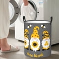 thumbnail image 5 of Sikiie Bee Kind Print Round Dirty Clothes Basket, Waterproof Standing Foldable Storage Basket, for Laundry Room, Bedroom, Bathroom Storage-Small, 5 of 6