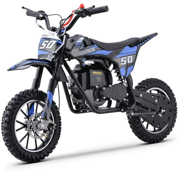 50CC 4-Stroke Dirt Bike for Adults & Teens & Kids,Professional Dirt Bike with Dual Disc Brakes,Double suspension and Anti-slip Off-Road Tires, Gas Dirt Bike Max Load 180 lbs,Blue