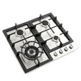 thumbnail image 3 of Pemberly Row 24 in. Stainless Steel Drop-In Gas Cooktop in Silver with 4 Burners, 3 of 6