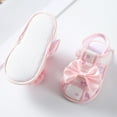 thumbnail image 4 of Vedolay Baby Baby Girls Soft Toddler Shoes Toddler Walkers Shoes Bow Princess Shoes Sandals Cute Bowknot Flat(Pink,12), 4 of 5