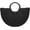 Half Moon-Black, variant on YYuan Summer Straw Beach Purse Woven Handbag for Women Natural Boho Half Moon Bag