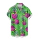 thumbnail image 5 of Blusa y camisa de manga corta con cuello vuelto para hombre, blusa informal de moda con botones estampados, blusa de manga corta con cuello vuelto, blusa de poliéster para hombre, 5 of 6