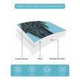 thumbnail image 5 of Quilts Twin XL Size, Black Blue Dolphin Soft Comforter Bedding Set for Bed, Summer Beach Coastal Modern Art Lightweight Quilted Bedspread with Pillow Cover(2 Pieces) for All Season, 68x98 Inch, 5 of 6