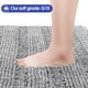 thumbnail image 3 of Alfombra de baño ACCUMTEK a rayas gris claro 90x60 cm Chenille, 3 of 6