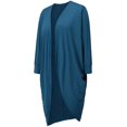 thumbnail image 3 of Womens Cardigans Asymmetric Full Length Open Front Sweater Casual Solid Color Long Sleeve Lightweight Outerwear, 3 of 5