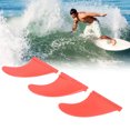 thumbnail image 4 of Palmes de Planche de Surf en PVC, Palmes de Planche de Surf 3 Pcs Robustes et Imperméables pour Long Board Rouge, 4 of 8
