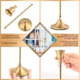 thumbnail image 4 of Juego de 6 candelabros NQ de latón dorado vintage modernos, 4 of 5