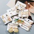 thumbnail image 2 of Imitation Pearl/Shell/Flower/Bead Hair Clips With Earrings - Sets, 2 of 9