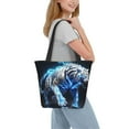 thumbnail image 2 of Disketp Futuristic Blue Light White Tiger for Women’s Casual Shoulder Tote Bag Cross-body Handbags for Shopping, Travel and Daily Use, 2 of 6