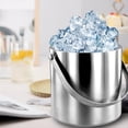thumbnail image 3 of Cubitera con Tapa y Colador, Contenedor de Hielo de 2 Cuartos con Aislamiento de Doble Pared, Ideal para Enfriar Cerveza en Cócteles., 3 of 5