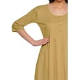 thumbnail image 3 of Moomaya Solid Scoop Neck Indian Wear For Women Kurtis Readymade Kurti Anarkali, 3 of 5