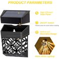 thumbnail image 3 of Luz Solar de pared para exteriores, lámpara de pared impermeable para jardín, iluminación LED blanca cálida para exteriores para terrazas, 8 piezas, 3 of 4