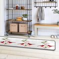 thumbnail image 4 of SKYSONIC 2X6 Feet Red Cardinals Christmas Runner Rug with Rubber Backing, Non Slip Entryway Rug Runner Washable Soft Area Rug Carpet for Hallway Bedroom Kitchen Decor, 4 of 6