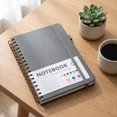 thumbnail image 5 of A5 Hardcover Lined Notebook with Elastic Closure Pen Loop, Coil Bound Lay Flat Journal for Office Meeting Daily Work Planning, Thoughtful New Gift for Colleague, 5 of 8
