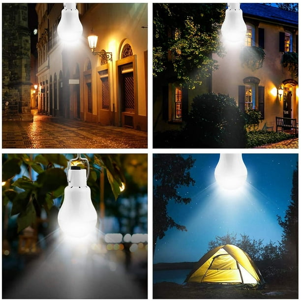 Chaîne de lumières de camping en plein air, Tente de lumières de chaîne  solaire