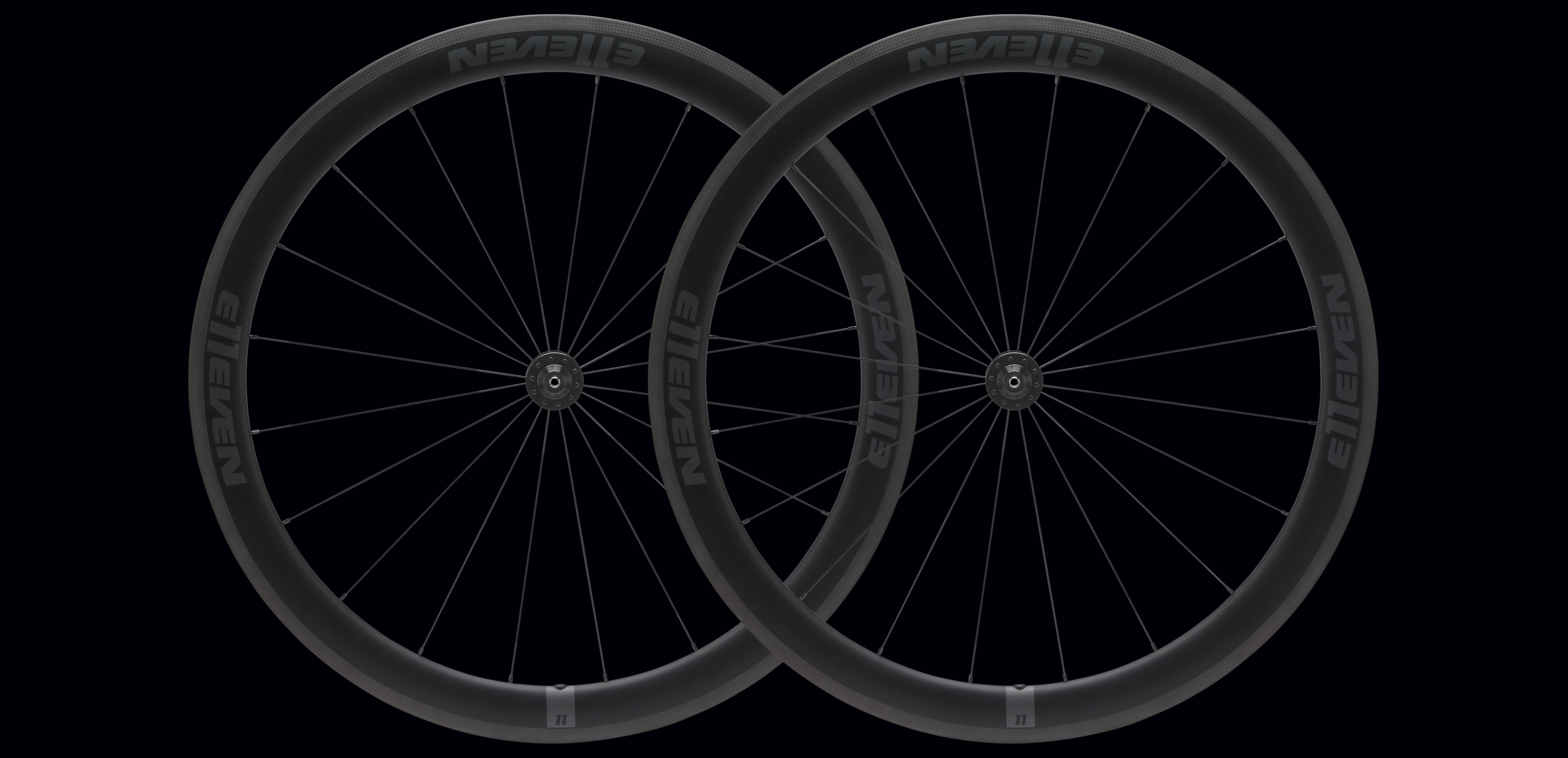 e11even 50mm carbon clincher wheelset with dt swiss 370 hubs