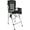 Black, variant on Oversized Tall Camping Chair for Adults, 330lbs Portable High Folding Directors Chair, Foldable Bar Height Stool with Side Pocket for Lawn Sport, Blue