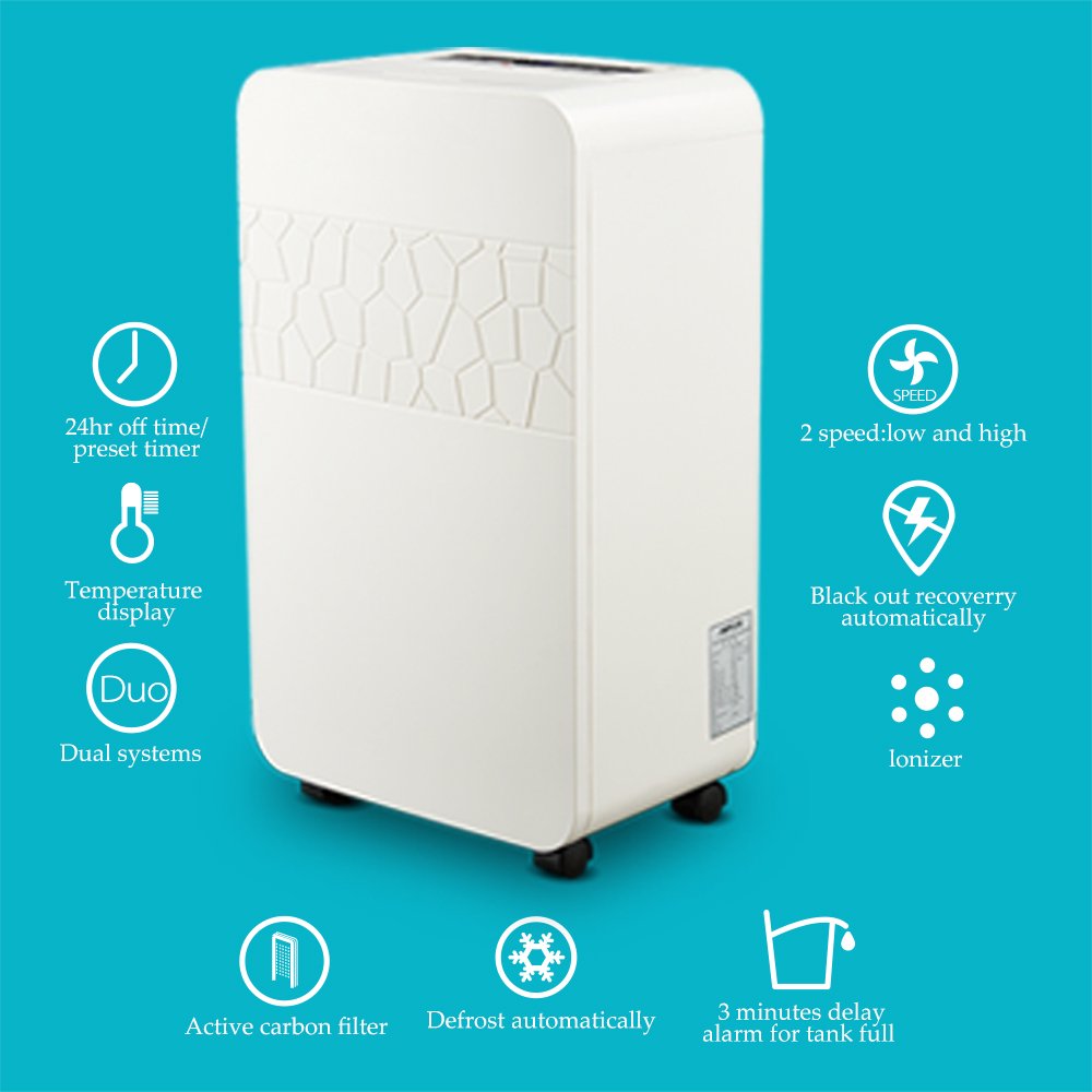 Portable Electronic Dehumidifier 70 Pint for Small Spaces, Vehicle