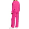 thumbnail image 4 of Fantaslook Plus Size Two Piece Sets for Women Fall Outfits Long Sleeve Tops Wide Leg Pants Lounge Matching Sets Vacation Travel Outfits, 4 of 7