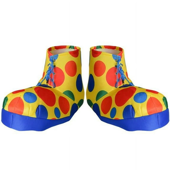Dress Up America Polka Dot Clown Shoe Covers – Adults & Teens (One Size)