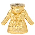 thumbnail image 4 of GYRATEDREAM Girl's Winter Coat Jacket Hooded Kids Toddler Parka Outwear Warm Cotton Puffer Hooded Jacket 4-10T, 4 of 8