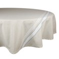 thumbnail image 1 of Mantel Redondo DII Rayas Francesas Taupe Blanco 178 cm, 1 of 6