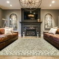 thumbnail image 5 of HomeRoots Green Brown And Taupe Wool Paisley Tufted Handmade Stain Resistant Area Rug, 5 of 10