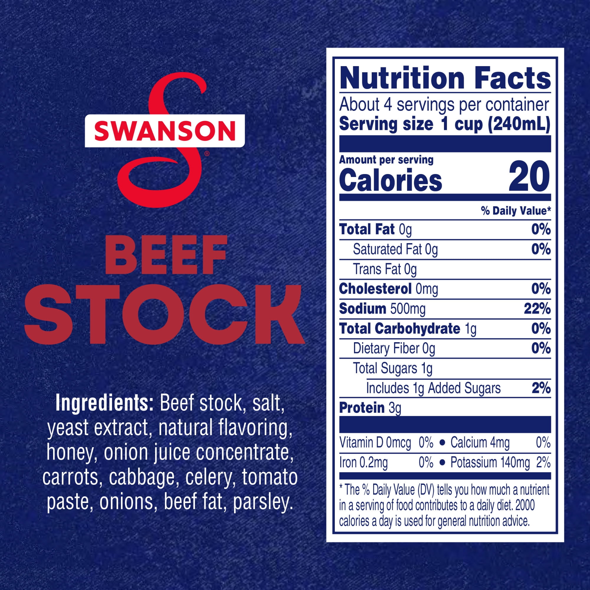 (12 pack) Swanson Beef Stock, 32 oz Carton