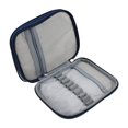 thumbnail image 3 of Crochet Hook Case, Organizer with Web Pockets for Various Crochet and Knitting Accessories (No Accessories Included) - Blue, 3 of 7
