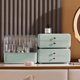 thumbnail image 4 of Makeup Organizer, Waterproof and Dustproof Cosmetic Storage Skin Care Case for Dresser/Bathroom Counter/Bedroom, Detachable Organizer (Green), 4 of 4