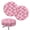 Strawberry Daisy Art Theme, variant on FUIALDOLG Universal Round Stool Slipcover for Kitchen Bar, Polyester Washable Round Stool Covers with Soft