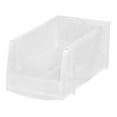 thumbnail image 2 of IRIS USA 8 Pack Medium Storage Basket, Stackable Open Front Organizer Bin for Pantry, Clear, 2 of 6