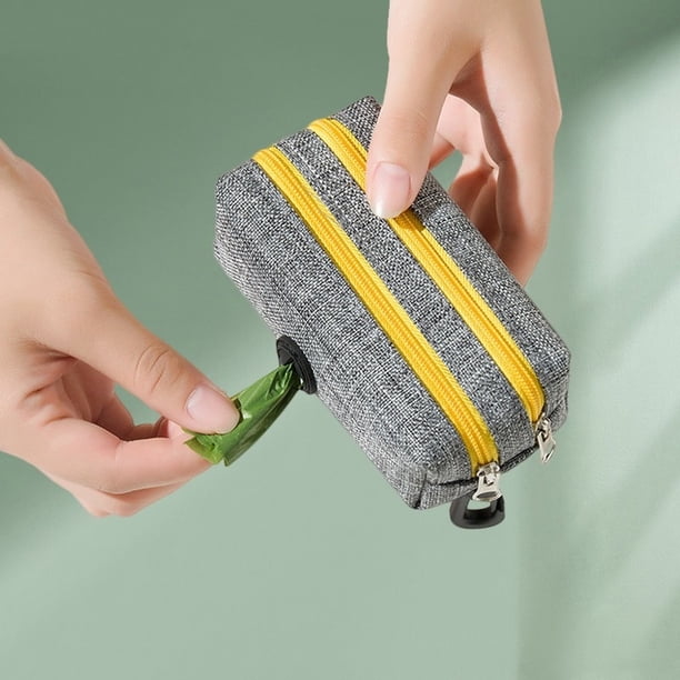 Pet Puppy Cat Pick Up Poop Bag Dispenser Portable Dog Poop Waste Bag Holder Outdoor Pets Supplies Garbage Bags Organizer Gao Jinjia LED
