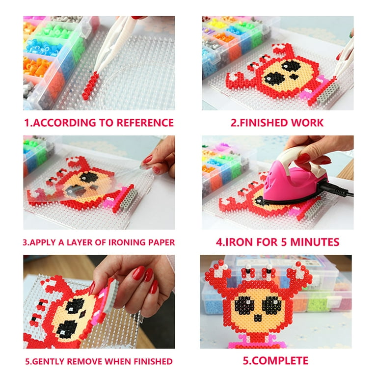 Durable Kids Children DIY Toy Plastic Clip Baby Tweezers Toy Kids' Craft  For Perler Bead Accessories