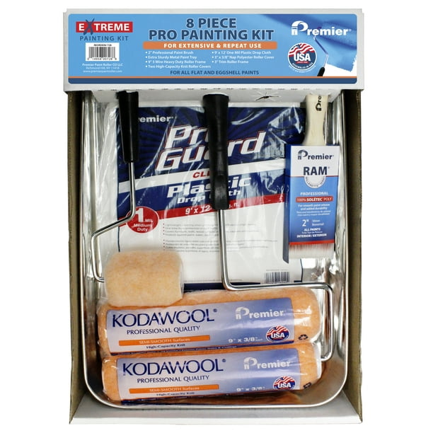 Premier Paint Roller 8Piece Professional Painting Kit