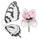 thumbnail image 1 of 20 piezas de papel de regalo para ramo de flores mariposa 20" x 22", blanco negro, 1 of 1