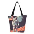 thumbnail image 1 of Easygdp Astronaut With American Flag Bolso de Hombro para Mujer, Bolso Bandolera y Cartera de Mano Elegante para Uso Diario, 1 of 6