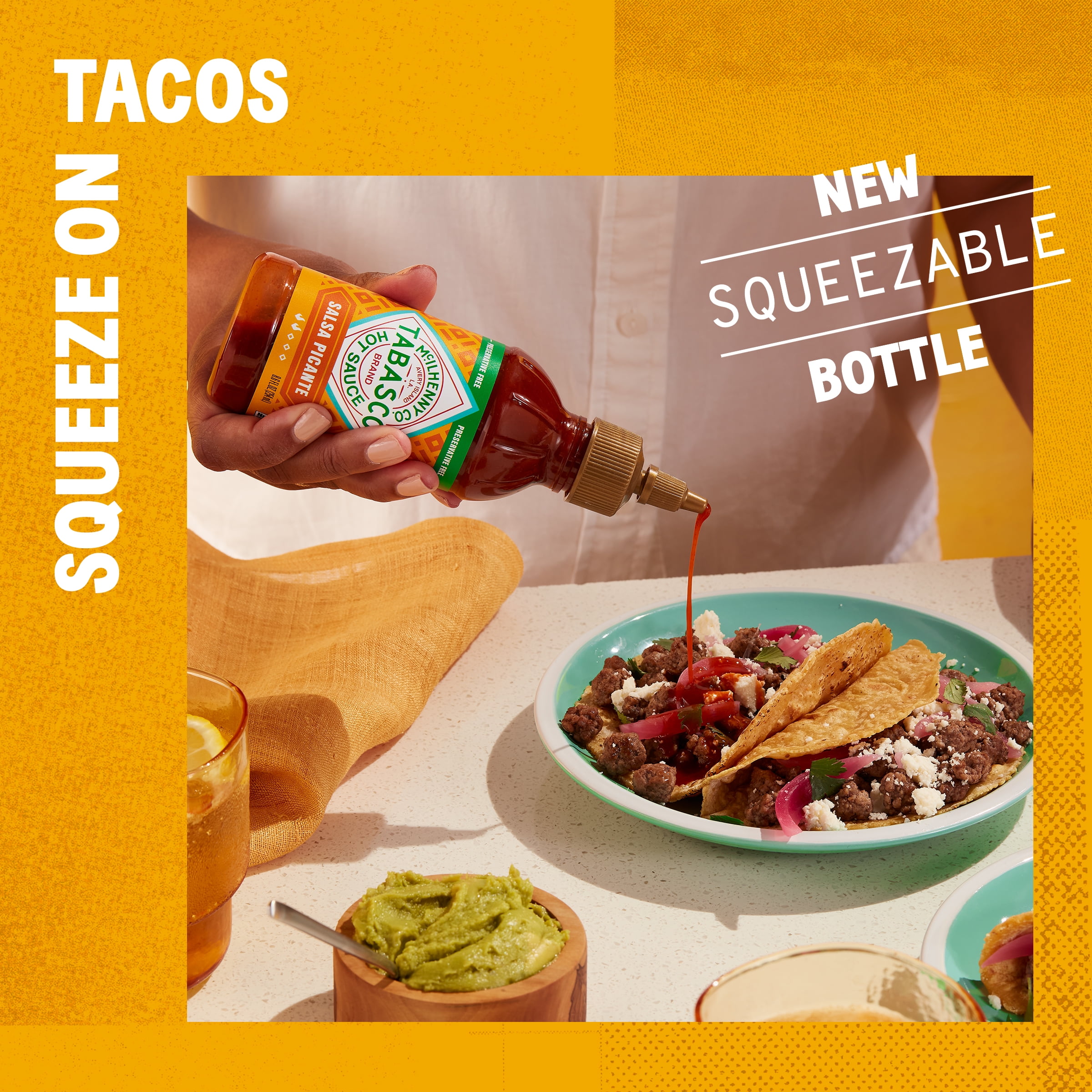 Tabasco Salsa Picante, Hot Sauce, 8.6 fl oz Regular Plastic Bottle, Gluten Free