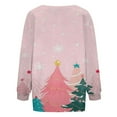 thumbnail image 4 of Cute Cardigan Women Christmas Fashion Tree Print Button Up Knitted Sweater Long Sleeve Casual Xmas Sweater Coat for Fall and Winter, 4 of 5