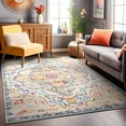 thumbnail image 6 of World Rug Gallery Distressed Vintage Bohemian Gray 3'3" x 5' Area Rug, 6 of 7