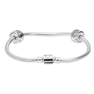Pandora Sterling Silver Charm Bracelet with Signature Clasp and