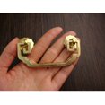 thumbnail image 3 of Paquete de 4 cuadrados homocéntricos Tirador de manija de gabinete de fianza Tirador de cajón de caja de joyería antigua, centros de orificio de 2.56 pulgadas (65 mm), tono de latón, 3 of 5