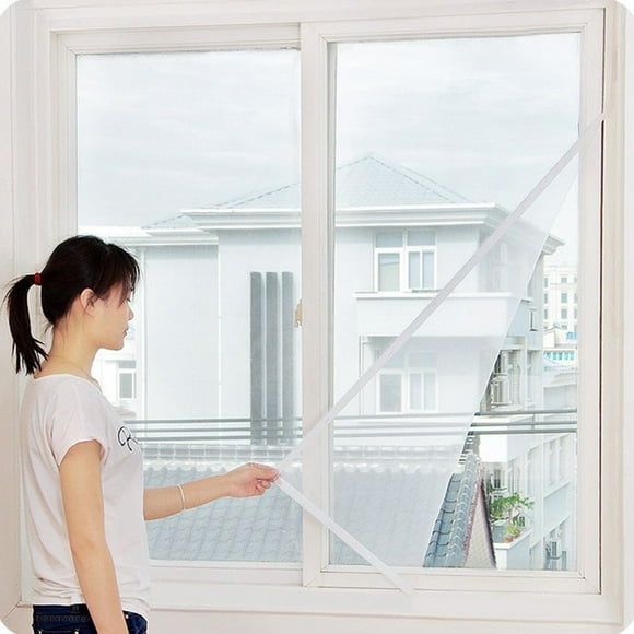 EGNMCR Mosquito Repellent Device 3 PC Window Fly Screen Mosquito Insect Mesh With 3 Rolls Self-adhesive Tape Screen window