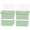 Mint Green, variant on Orange Silicone Freezer Molds 2-cup Storage Container Tray 4 Pack Meal Prep