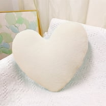 Kugisaki Valentines's Day Heart-shaped Throw Pillows Plush Fluffy Throw Pillows Sofa Cushions for Large Couch Sofa Home Holiday Decorations