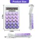 thumbnail image 2 of Calculadora HUTUDD con interruptor mecánico de 10 dígitos, morada, 2 of 7