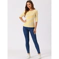 thumbnail image 3 of DARING DIVA Women's Halloween Costume 1/2 Sleeve Floral Top XL Yellow White, 3 of 6