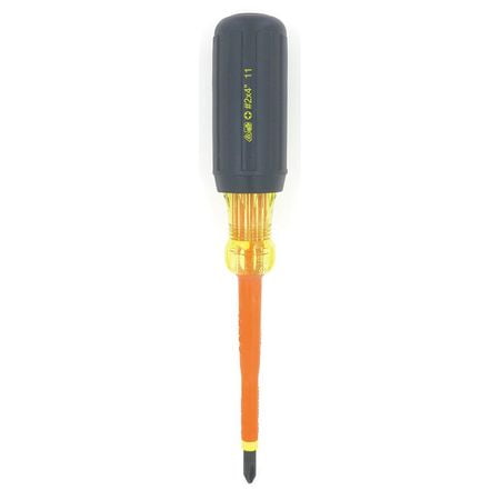 IDEAL Insulatd Screwdriver,Phillips,#2x4",Rnd 35-9194